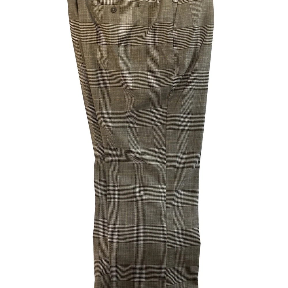 Women's Worthington Size 10 Gray Plaid High Rise Trousers - Picture 7 of 15